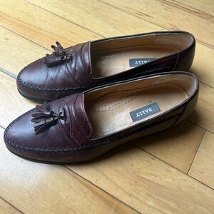 Bally Men's Dark Brown Tassel Loafers Size 10.5 D